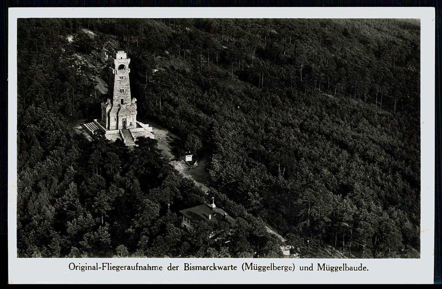 Müggelbaude, Bismarckwarte bei Berlin, um 1940, ungebraucht, gute ...