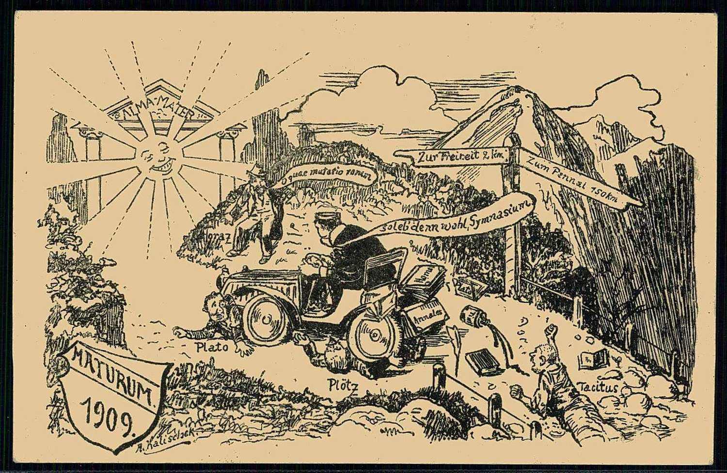 Ausbildung, Kindergarten, Schule usw., HIER 'Humorkarte zum Abitur ...