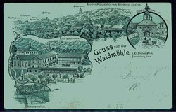 Mühlen, Thematik-Karte (siehe Abbildung), hier Gruß von der ...