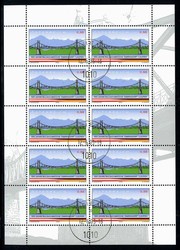 100 Jahre Salzachbrücke Oberndorf-Laufen 2003, im Kleinbogen, sauber ...