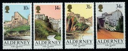 Festungen von Alderney 1986, tadellos postfrisch.