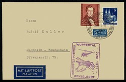 1. Helikopter Postflug in Deutschland 10.6.1951 von Wuppertal - ...