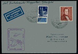 1. Helikopter Postflug in Deutschland 10.6.1951 von Wuppertal - ...