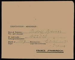 1946, Kriegsgefangenenbrief aus Frankreich nach Wischhafen über ...