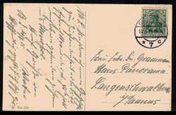 Berlin, Neues Museum, gelaufen 'Berlin 14.8.1915', gute Erhaltung.