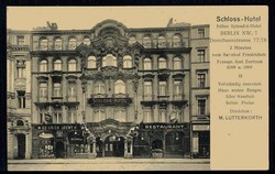 Berlin, Schloss-Hotel, früher Splendid-Hotel, um 1910, ungebraucht, ...