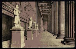 Berlin, Säulenhalle im alten Museum, gelaufen 'Berlin 1.2.1911' nach ...