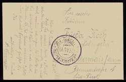 Feldpost I. WK, Ansichtskarte aus Prag mit entspr. Feldpoststpl., ...