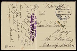 Feldpost I. WK, Bedarfskarte 'Louvain - Le Seimaire Leon XIII.', als ...