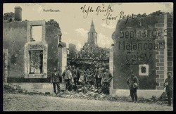 Feldpost I. WK, Bedarfskarte 'Montfaucon', als Feldpost '11.2.15' ...