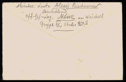 1917, Kriegsgefangenen-Sendung aus Mewe an der Wichsel 14.8.17 an das ...