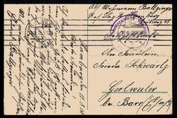 Hamburg, die neuen Landungsbrücken, als Feldpost 'Hamburg 11.8.15' ...