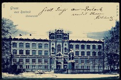 Rostock, Universität mit Schnee, gelaufen nach Braunschweig '22.10 ...