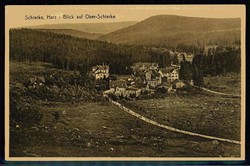 Schierke im Harz, Blick auf Ober-Schierke, mit Sonderstpl. 'Schierke ...