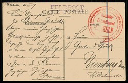 Belgien, Mechelen, Gebäude-Ansicht, als Feldpost '20.2.17' nach ...