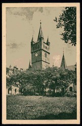 Tschechoslowakei, Hohenmauth, Kirchturm, gelaufen 'Hohenmauth 1944' ...