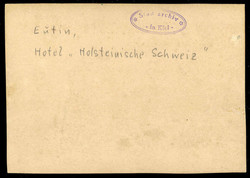 Eutin, Hotel 'Holsteinische Schweiz', Hartkartonfoto um 1900, gute ...