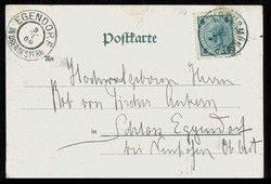 Burenkrieg um 1900, deutsche Spottkarte gegen die Briten, sauber gest ...