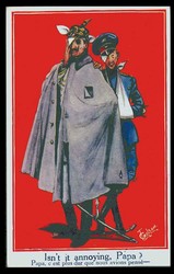 I. WK, antideutsche Propagandakarte aus England aus der Zeit ca. ...