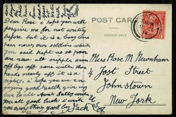 I. WK, antideutsche Propagandakarte aus England aus der Zeit ca. ...