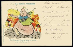 Belgien, hier Karikatur-Karte gegen England im Burenkrieg, gest. ...