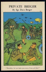 USA, Soldatenhumor-Karte aus dem II. WK in Farbe, aus der Serie ...
