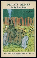 USA, Soldatenhumor-Karte aus dem II. WK in Farbe, aus der Serie ...