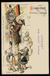 Österreich/Böhmen und Mähren bis 1914, Neujahrs-Propagandakarte ...
