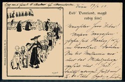 'Los von Rom-Bewegung', seltene Propagandakarte herausgegeben von der ...