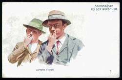 Österreich bis 1914, Humor-Karte der Serie 'Wiener Typen', hier ...