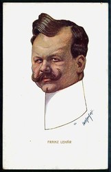 Österreich bis 1914, Humor-Karte, hier 'Franz Lehár', sauber ...