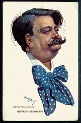 Österreich bis 1914, Humor-Karte, hier 'Operettenkönige: Heinrich ...