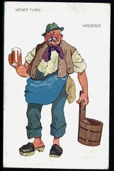 Österreich bis 1914, Humor-Karte der Serie 'Wiener Typen', hier ...