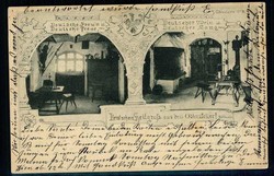 Odin, Werbekarte mit 'Heil Gruß aus dem Odinskeller' in München, ...