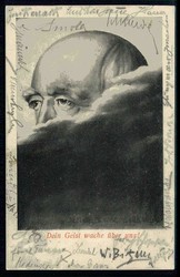 Bismarck-Gedenken 1904, Propagandakarte 'Dein Geist wacht über uns!' ...