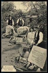 Bismarck-Verehrung, hier Engau/Laubegast bei Dresden mit ...