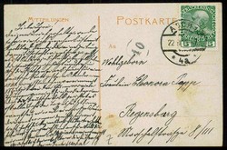 Asch, Bismarckturm und Hainberghaus, gelaufen 'Asch 22.11.1911', gute ...