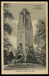 Seebad Heringsdorf, Bismarckwarte, gelaufen 'Swinemünde 11.4.13', ...