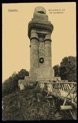 Görlitz, Bismarcksäule auf der Landskrone, gelaufen 'Görlitz 20.8 ...