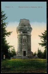 Plauen, Bismarckturm am Kemmler, um 1910, ungebraucht, gute Erhaltung.