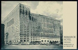 Bismarck-Verehrung im In- und Ausland, hier: 'Chicago Bismarck Hotel' ...