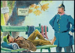 Humorkarte 'Bismarcks Ruhe', als Werbung von Itridal für ...