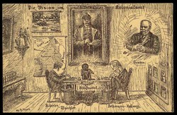 Bismarck-Glorifizierung, seltene Karte aus der Kaiserreich-Zeit, ...