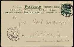 Bismarck, Portrait-Karte mit dem berühmten Aufspruch 'Wir Deutsche ...