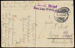 I. WK, patriotische Karte aus der Zeit 1914 bis 1918, u. a. mit ...