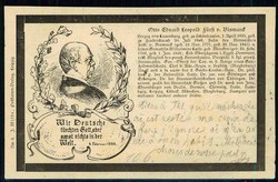 Bismarck-Trauer, Gedenkkarte zum Tod des Fürsten Otto von Bismarck ...