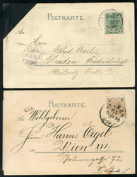 Bismarck-Trauerkarte, inters. Beispiel für die damals sehr schnelle ...