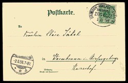 Bismarck-Trauer, Trauerkarte auf den Tod des 'eisernen Kanzlers', der ...