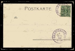 Bismarck-Trauer, Trauerkarte auf den Tod des 'eisernen Kanzlers', der ...