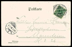 Bismarck-Trauer, Trauerkarte auf den Tod des 'eisernen Kanzlers', der ...